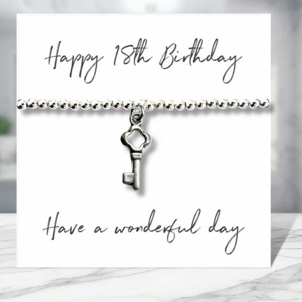 Aye Do Gifts Happy 18th Birthday Bracelet & Gift Card