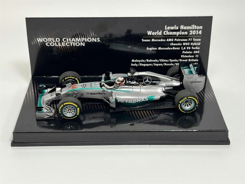 Minichamps Lewis Hamilton WC 2014 Mercedes AMG Petronas F1 Team 1:43 Scale 436140044