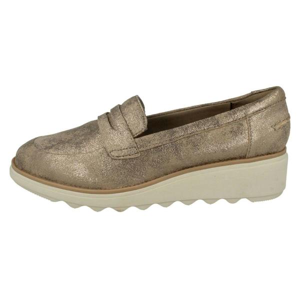 Clarks Ladies Clarks Casual Slip On Wedge Shoes Sharon Ranch