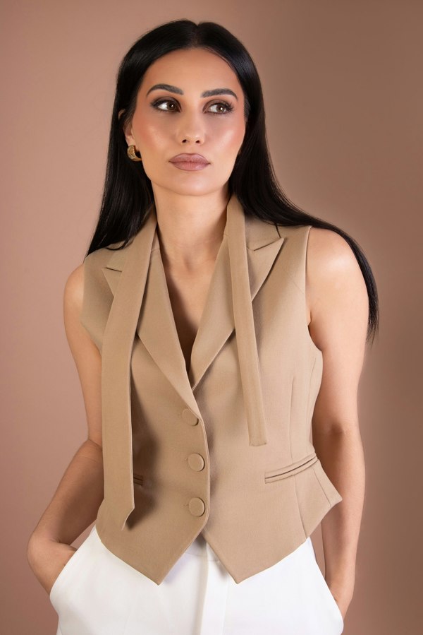 BALOU WOMENS TAILORED WAISTCOAT