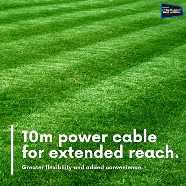 ProKleen Pro-Kleen Garden Leaf Blower And Vacuum - 3000W - Shreds & Mulches 10-1 Ratio, 10m Power Cable, 2 x 35L Bags