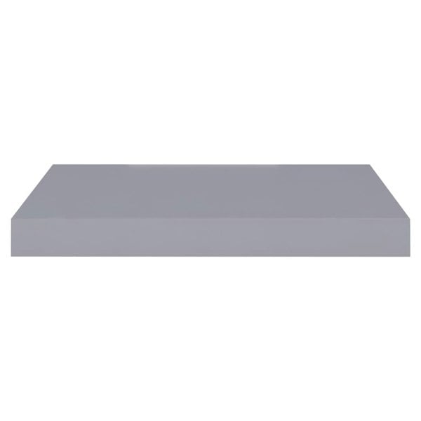 Berkfield Floating Wall Shelves 2 pcs Grey 40x23x3.8 cm MDF