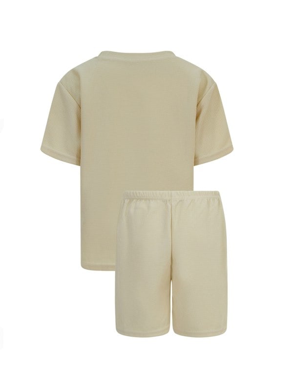 BALOU Waffle Pattern Two Piece