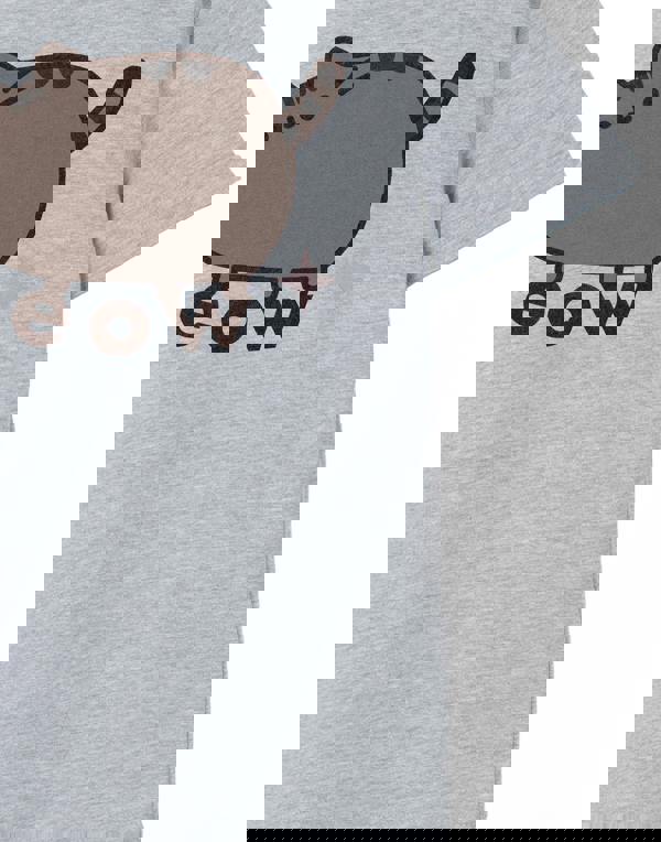 Pusheen Girls Grey Meow Short Sleeved T-Shirt