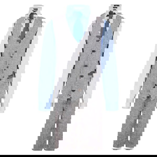 Boys Herringbone Shorts Suit