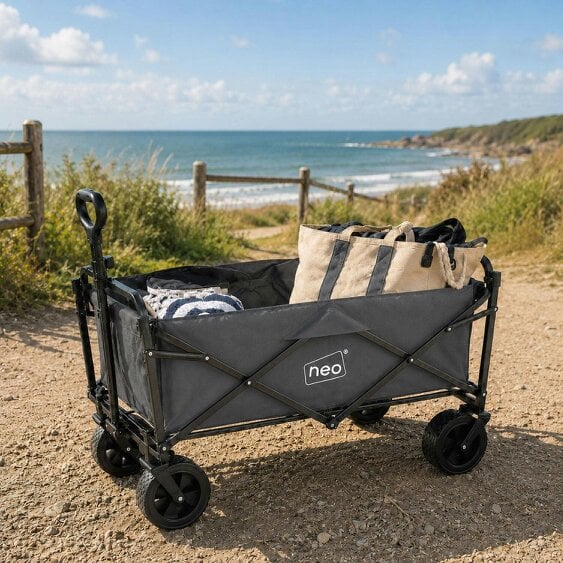 Neo Direct Neo Grey Folding Wagon Garden Cart 138L 120kg