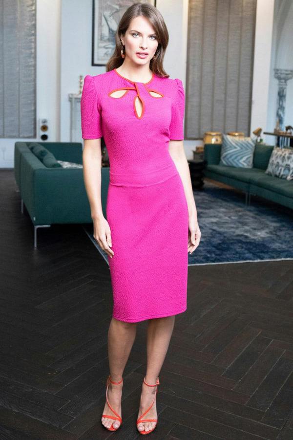 HotSquash Keyhole Detail Pencil Dress