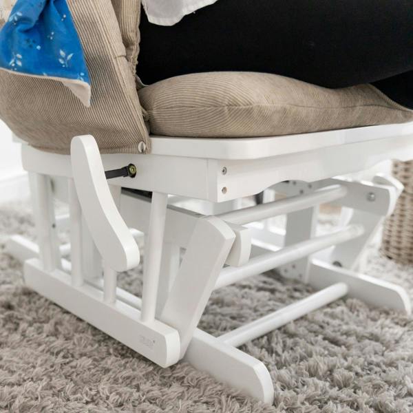 Glider chair white wood