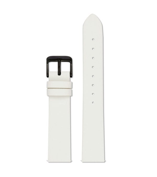 Votch Off white with brushed black buckle | 18mm