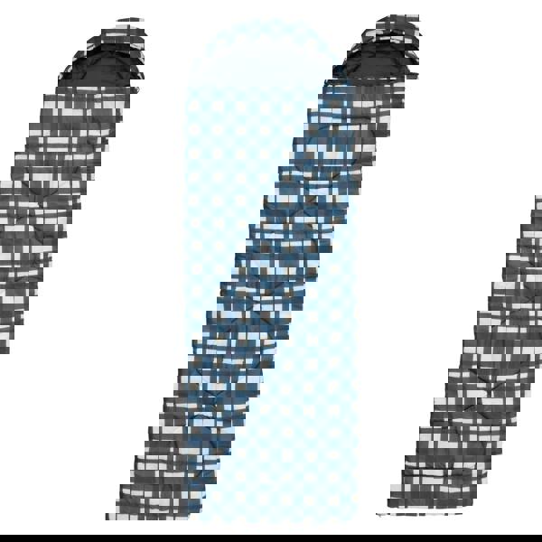 Mountain Warehouse Mid Season Checked Left Zip Sleeping Bag - Dark Blue - 