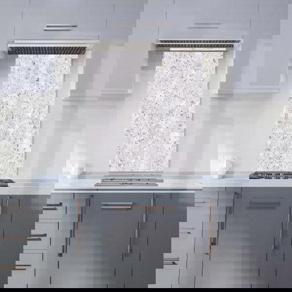 Warren Reed - Designer Light Grey Quartz Effect Kitchen Splashback