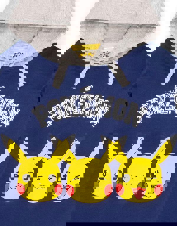 Pokemon Boys Blue Pikachu Placement Print Hoodie