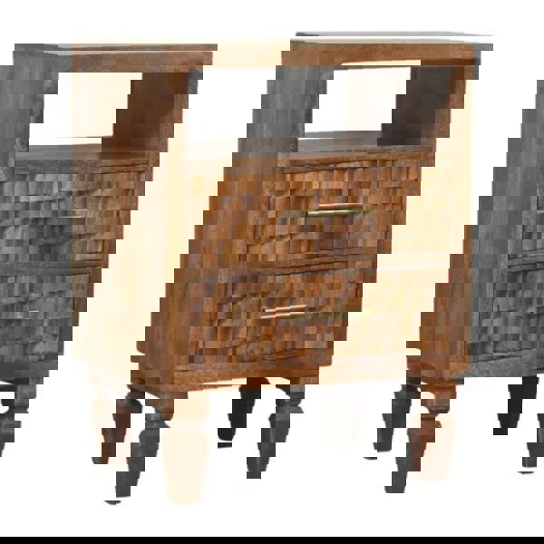 Artisan Furniture Solid Wood Arno Bedside in Golden Teak