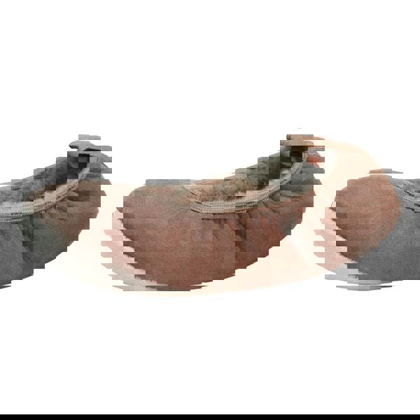 Eastern Counties Leather Womens/Ladies Sheepskin Lined Ballerina Slippers - Mink