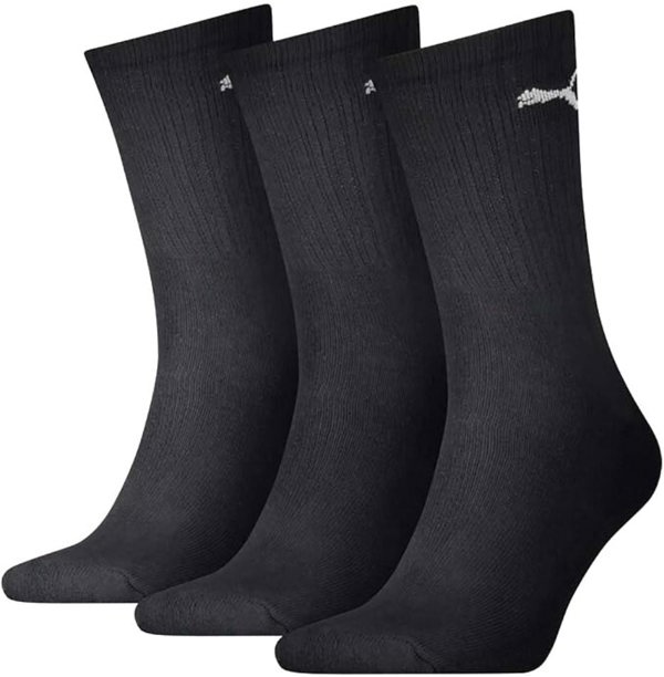 Puma 3-Pack Sports Socks, Black