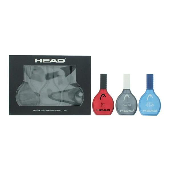 Men Head Men 3 Piece Gift Set: Attitude Eau de Toilette 50ml - Fire Eau de Toilette 50ml - Motion Eau de Toilette 50ml