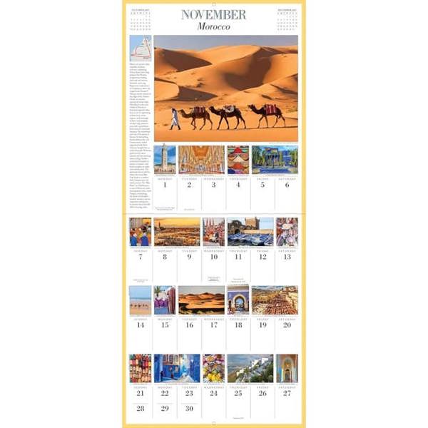 1,000 Places To See Before You Die Deluxe Calendar 2027, Deluxe Calendars, Month To View, Travel, Gift