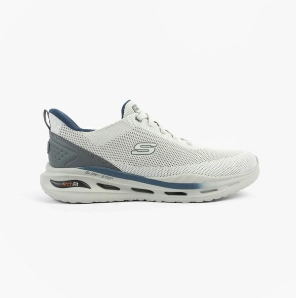 Skechers ARCH FIT ORVAN - KINCADE Mens Trainers Light Grey