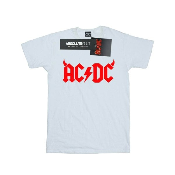 AC/DC Mens Horns Logo T-Shirt - White