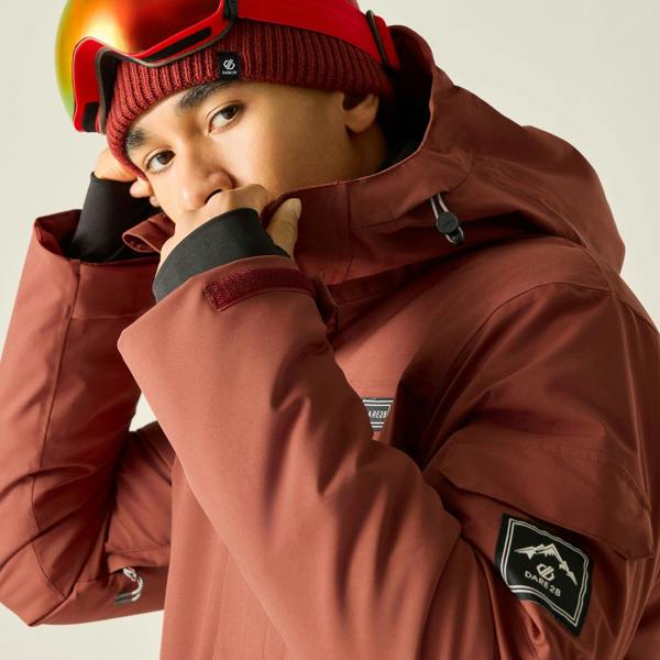 Dare 2B Mens Twin Tip ll Ski Jacket - Rustic Red - 