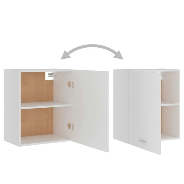 Berkfield Hanging Cabinets 2 pcs White 50x31x60 cm Engineered Wood