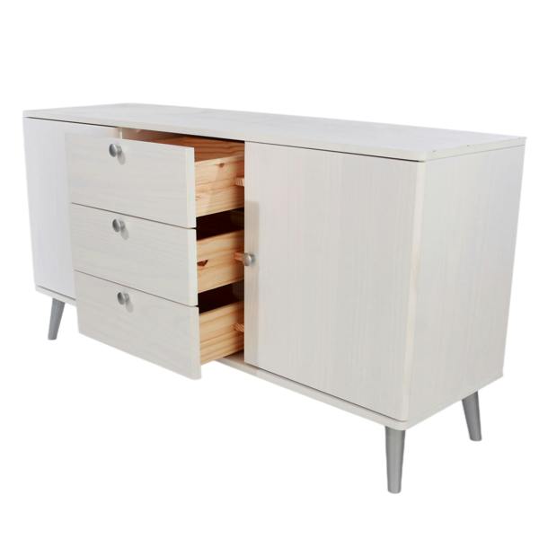 Core Products Augusta Curve Medium Sideboard with 2 Doors & 3 Drawers