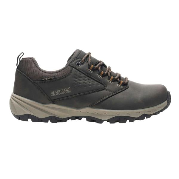 Regatta Mens Amble Waterproof Low Cut Walking Shoes - Peat/Tan - 