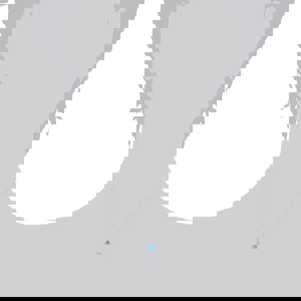 9838 Classic Pear Blue Topaz Pendant in 9ct White Gold 4