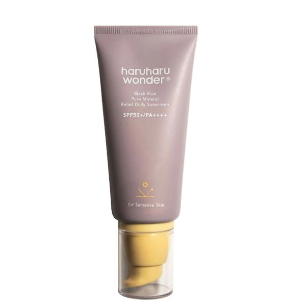 Haruharu Wonder Sun & Tan Black Rice Pure Mineral Relief Daily Sunscreen PA++++ SPF50+ 50ml