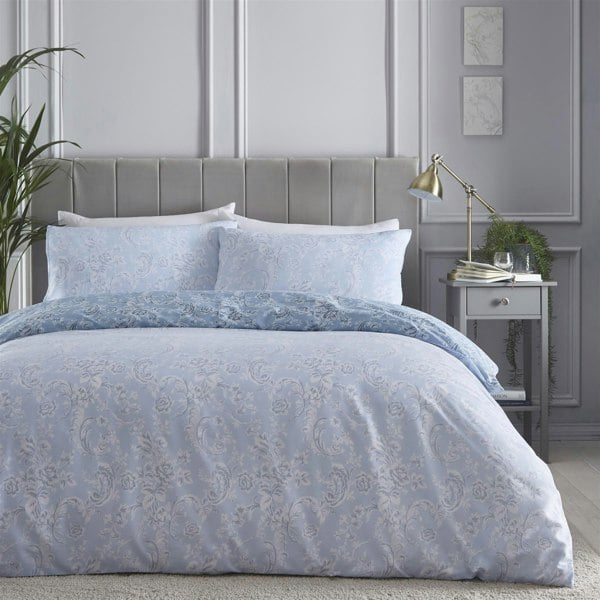 Charlotte Thomas Wedgewood Duvet Cover Set Reversible Bedding Blue