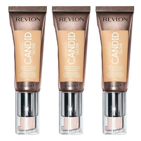 Revlon 3 x Revlon Photoready Candid Moisture Glow Foundation - 210 Natural Ochre