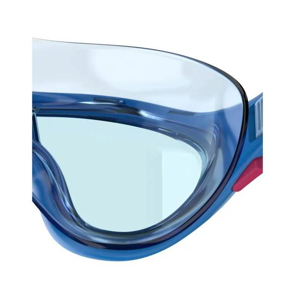 Speedo Biofuse 2.0 junior swim masks in blue and pink with clear lenses for comfort
