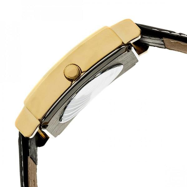 Heritor Automatic Frederick Leather-Band Watch - Gold/Black - HERHR6103