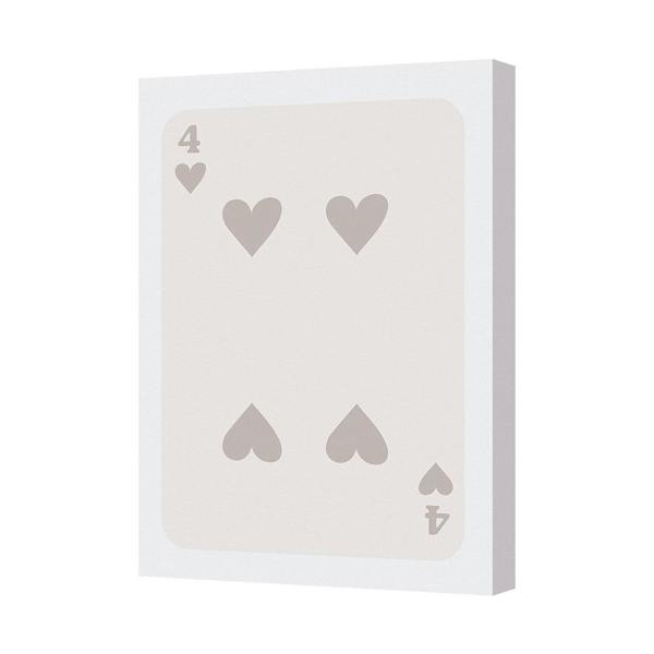Benjamin Tate Design 4 Of Hearts Canvas Wall Art Print Minimalist Home Decor UK Handmade
