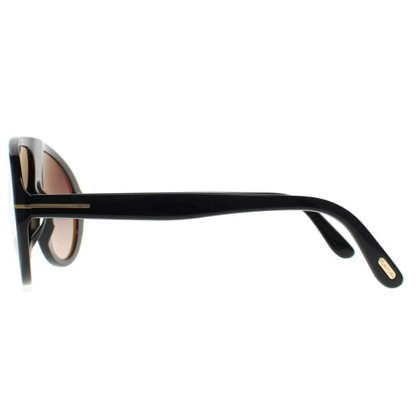 Tom Ford Sunglasses Camillo FT0988 01B Shiny Black Gradient Smoke