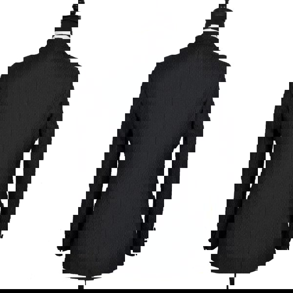 David WeJ DW Signature Velvet Peak Lapel Blazer - Black