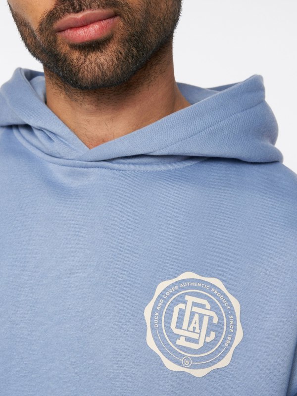 Duck and Cover Keyaan Hoodie - Blue