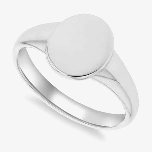 T. H. Baker Sterling Silver Oval Signet Ring 8.81.0320