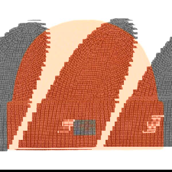 Aquascutum Active Active Label Beanie Rust Orange Beanie Hat One Size