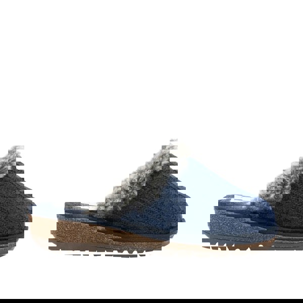 HOS Comfort MEGAN Womens Wool Mule Slippers Blue