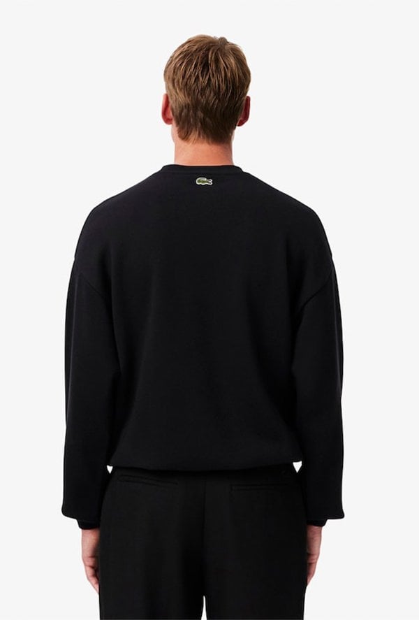 Lacoste Men's Loose Fit Fleece Sweatshirt - Black