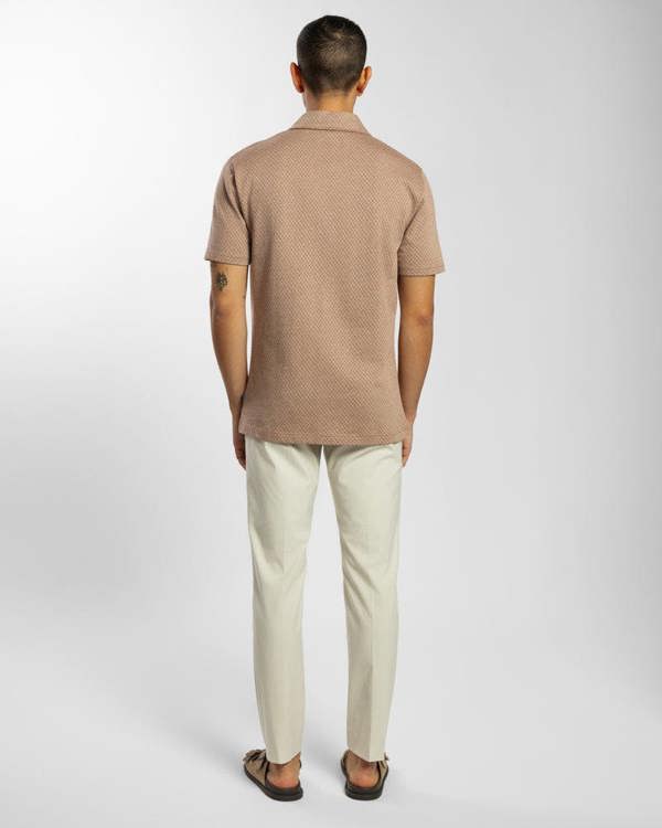 Steel & Jelly Diamond & Dot Jacquard Short Sleeve Shirt