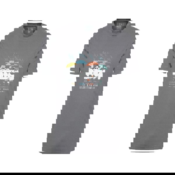 Mountain Warehouse Mens Great British Weather T-Shirt - Charcoal