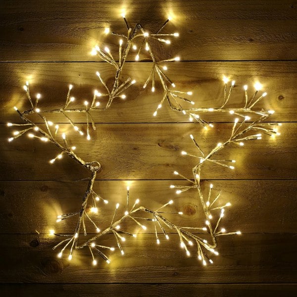 Samuel Alexander 60cm Gold Christmas Star 150 Warm White LED Indoor/Outdoor Christmas Decorations