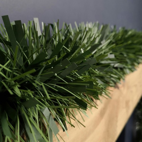 Samuel Alexander 3m x 15cm Festive 6 Ply Chunky Green Pine Christmas Tinsel Garland Decoration