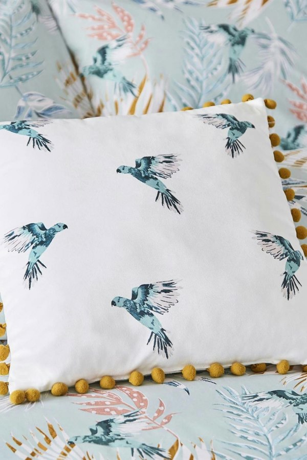 Fat Face Paradise Parrot Filled Cushion