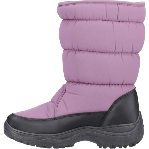 Cotswold Welland Textile Women's Purple Winter Mid Calf Boots
