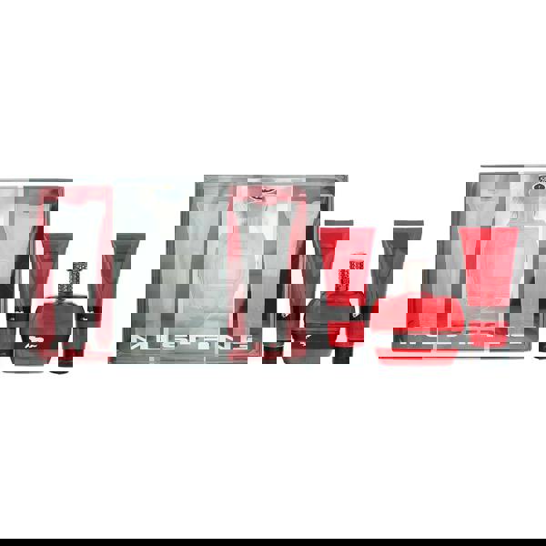 Red Mustang Red 3 Piece Gift Set: Eau de Toilette 100ml - Aftershave Balm 100ml - Hair  Body Wash 100ml