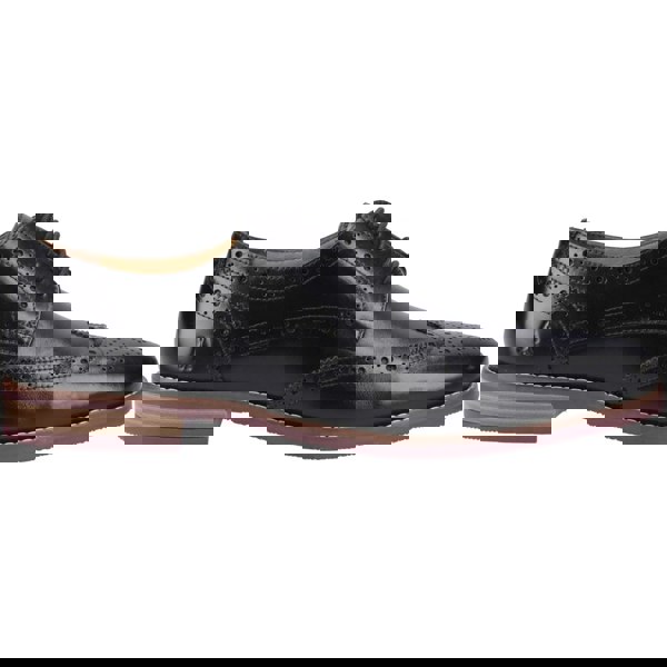 Hush Puppies Mack Leather Men's Black Brogues Shoes