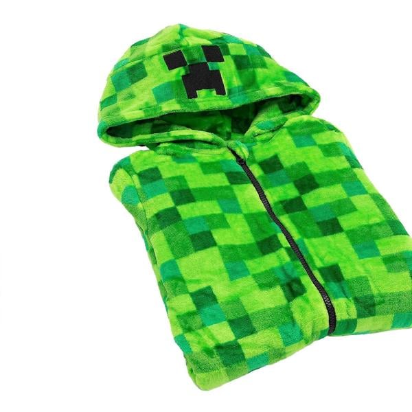 Minecraft Boys Creeper Pixel Jumpsuit Onsie - Green